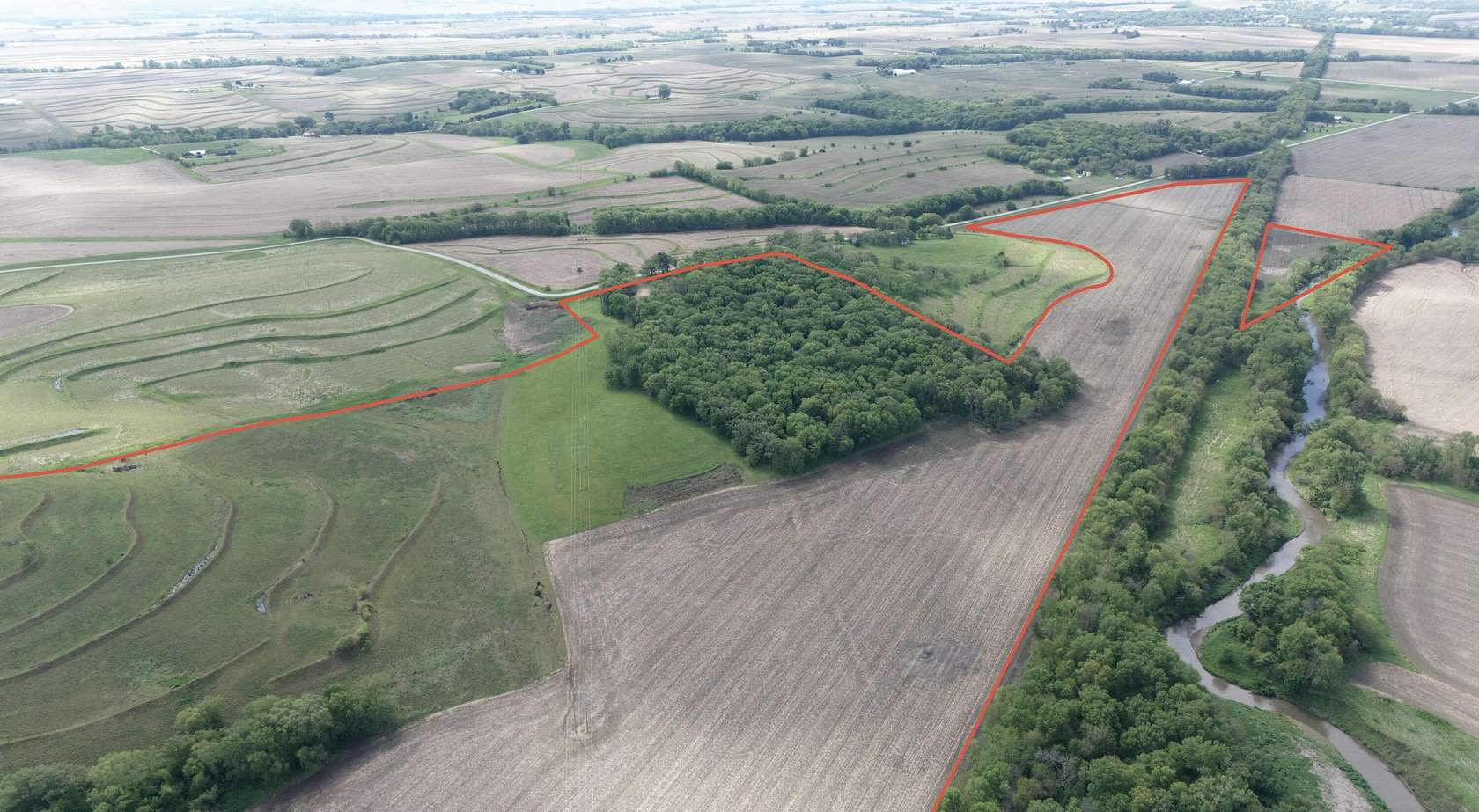 124 Acres of Land for Sale in Malvern, Iowa