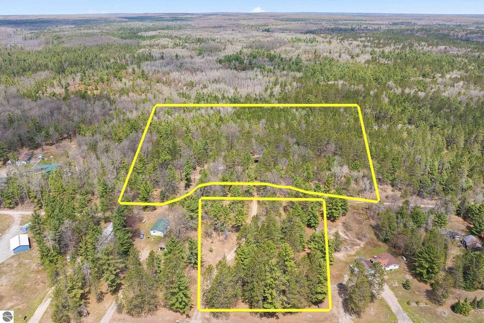 11.5 Acres of Land with Home for Sale in Kalkaska, Michigan