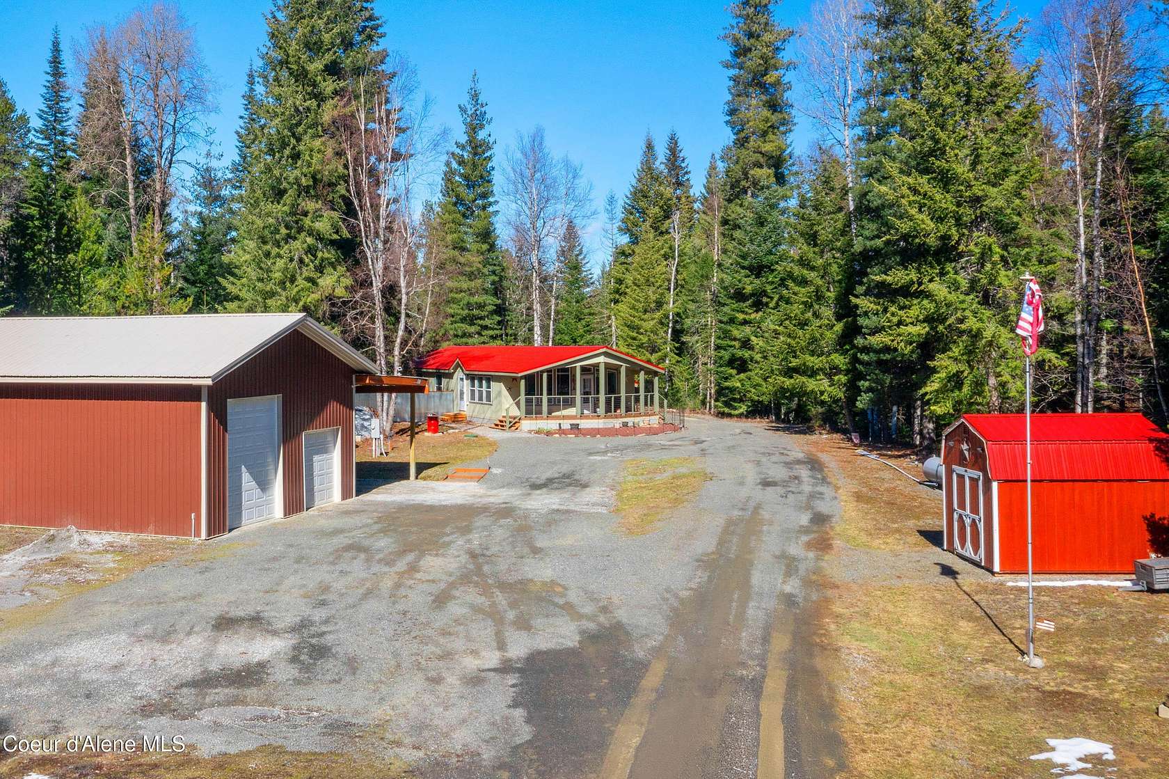 6.78 Acres of Land with Home for Sale in Sandpoint, Idaho