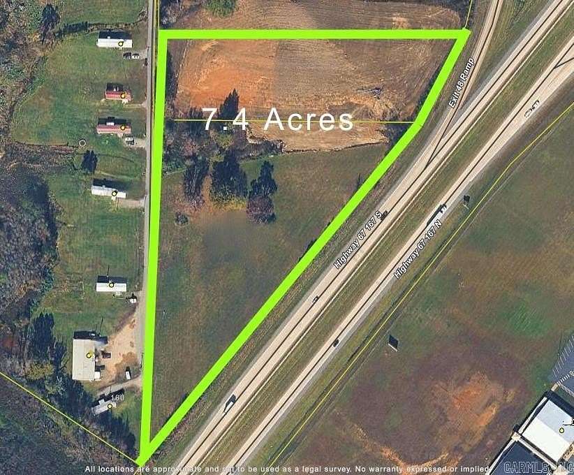 7.4 Acres of Commercial Land for Sale in Judsonia, Arkansas