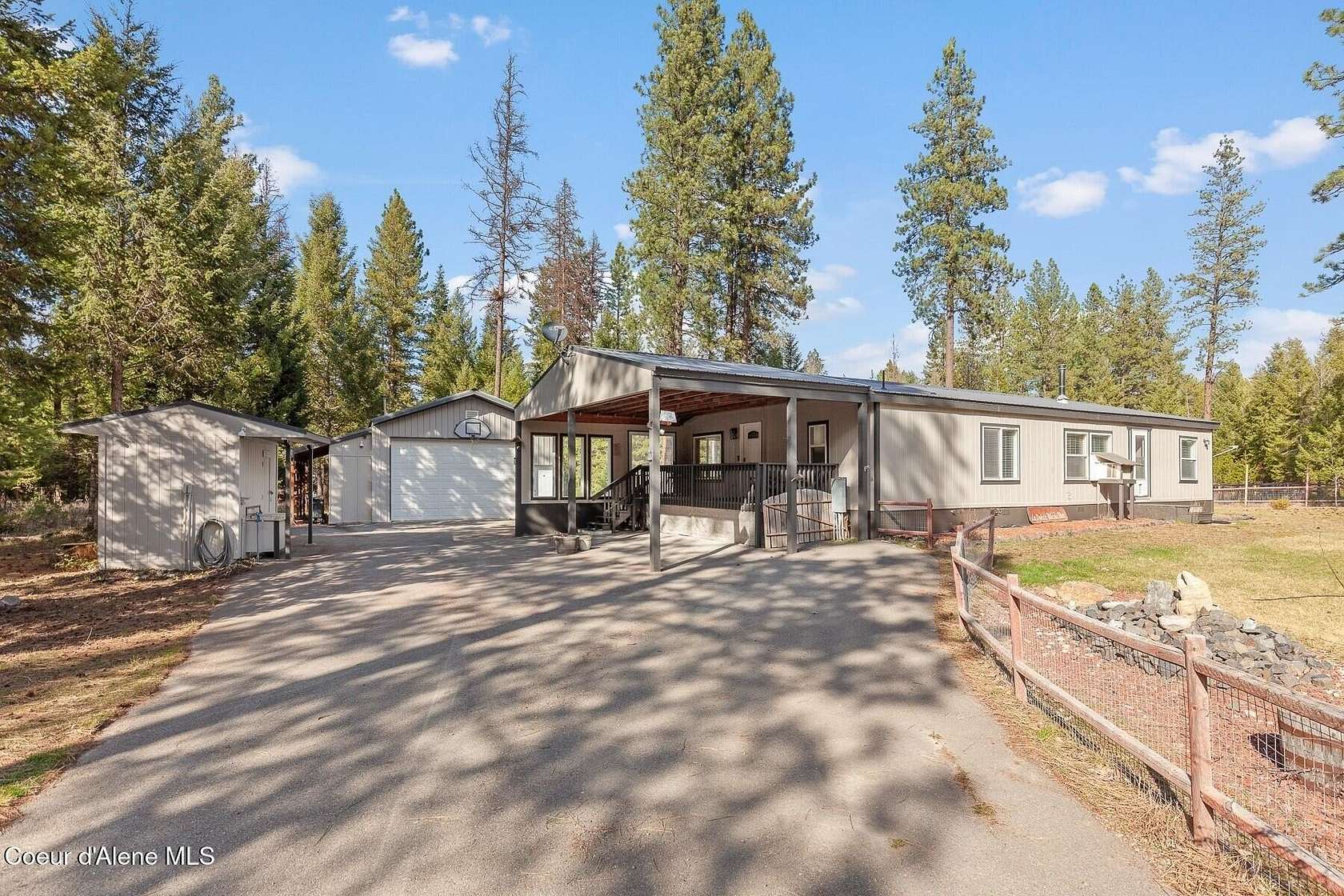 4.15 Acres of Land with Home for Sale in Spirit Lake, Idaho