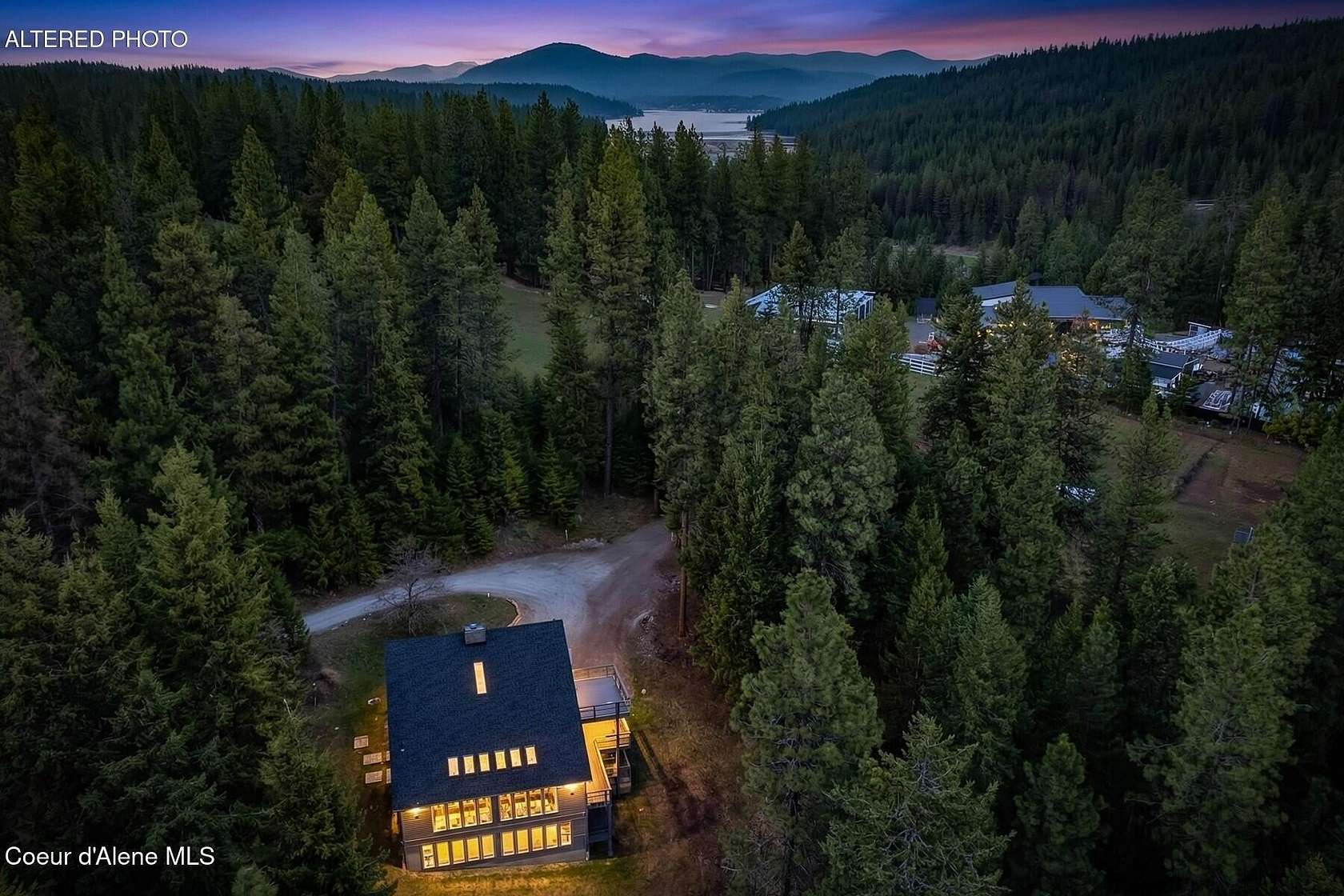 9.47 Acres of Land with Home for Sale in Coeur d'Alene, Idaho