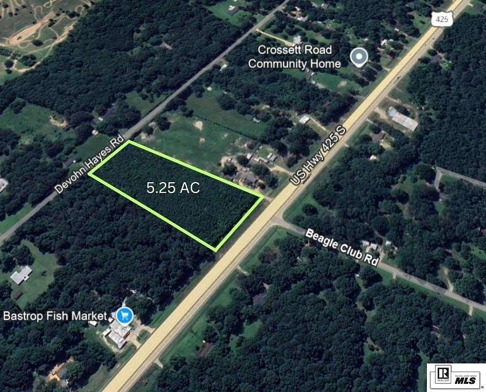 5.25 Acres of Commercial Land for Sale in Bastrop, Louisiana