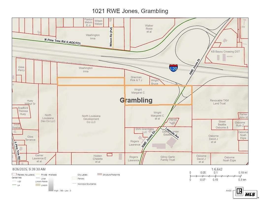 13.7 Acres of Commercial Land for Sale in Grambling, Louisiana