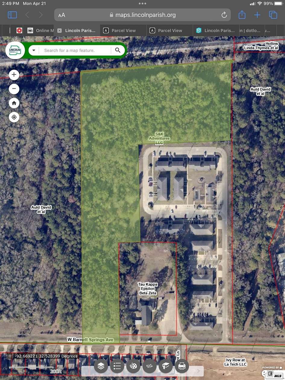 9.74 Acres of Residential Land for Sale in Ruston, Louisiana
