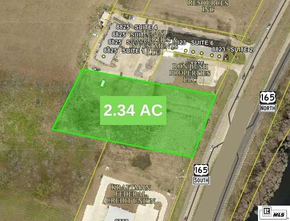 2.34 Acres of Commercial Land for Sale in Monroe, Louisiana