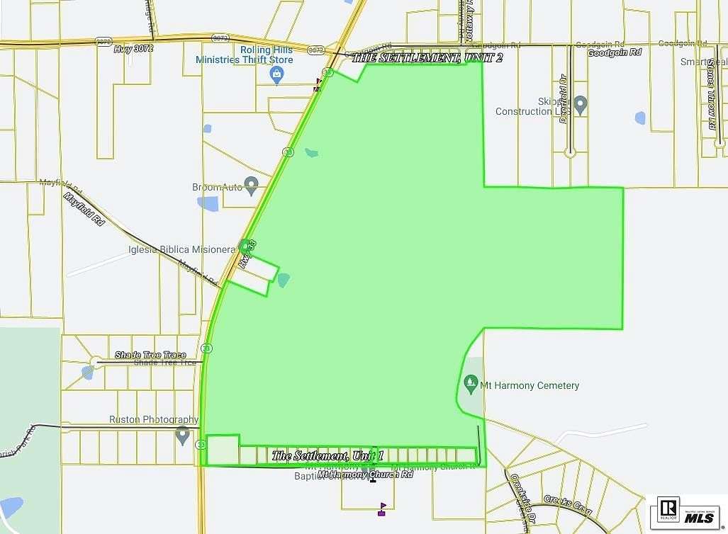218 Acres of Mixed-Use Land for Sale in Ruston, Louisiana