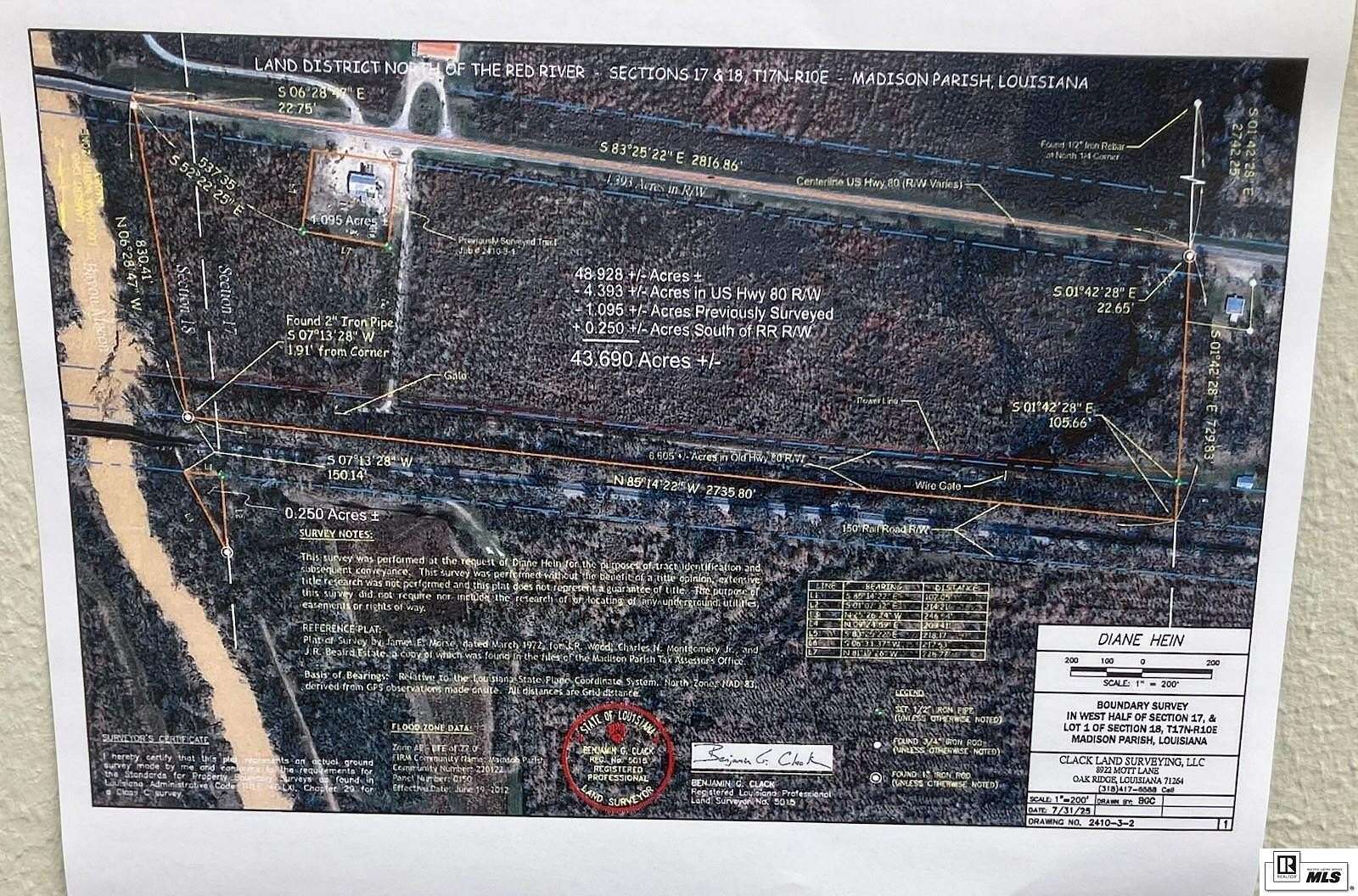 43.7 Acres of Land for Sale in Delhi, Louisiana