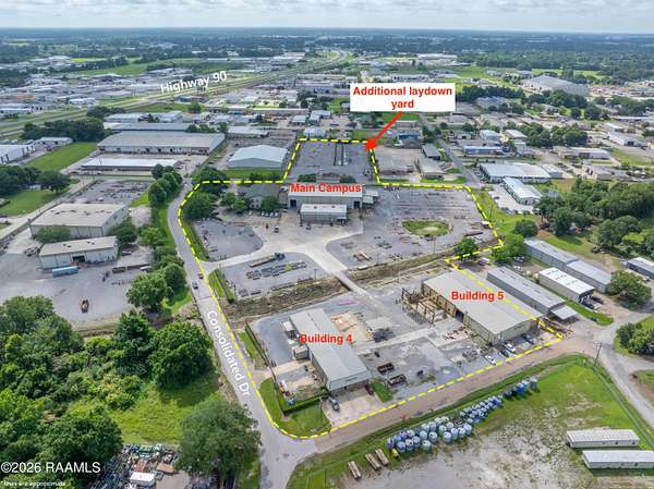 12 Acres of Improved Commercial Land for Sale in Lafayette, Louisiana