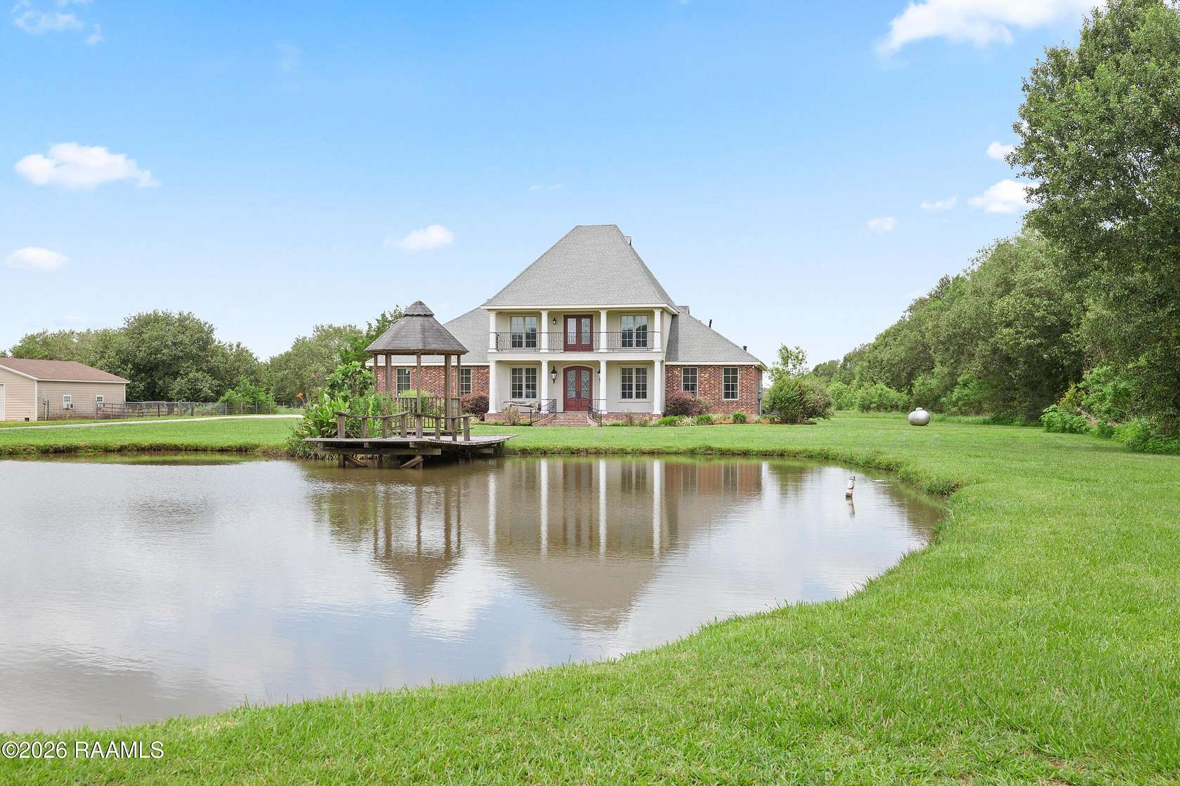 6.76 Acres of Land with Home for Sale in Abbeville, Louisiana
