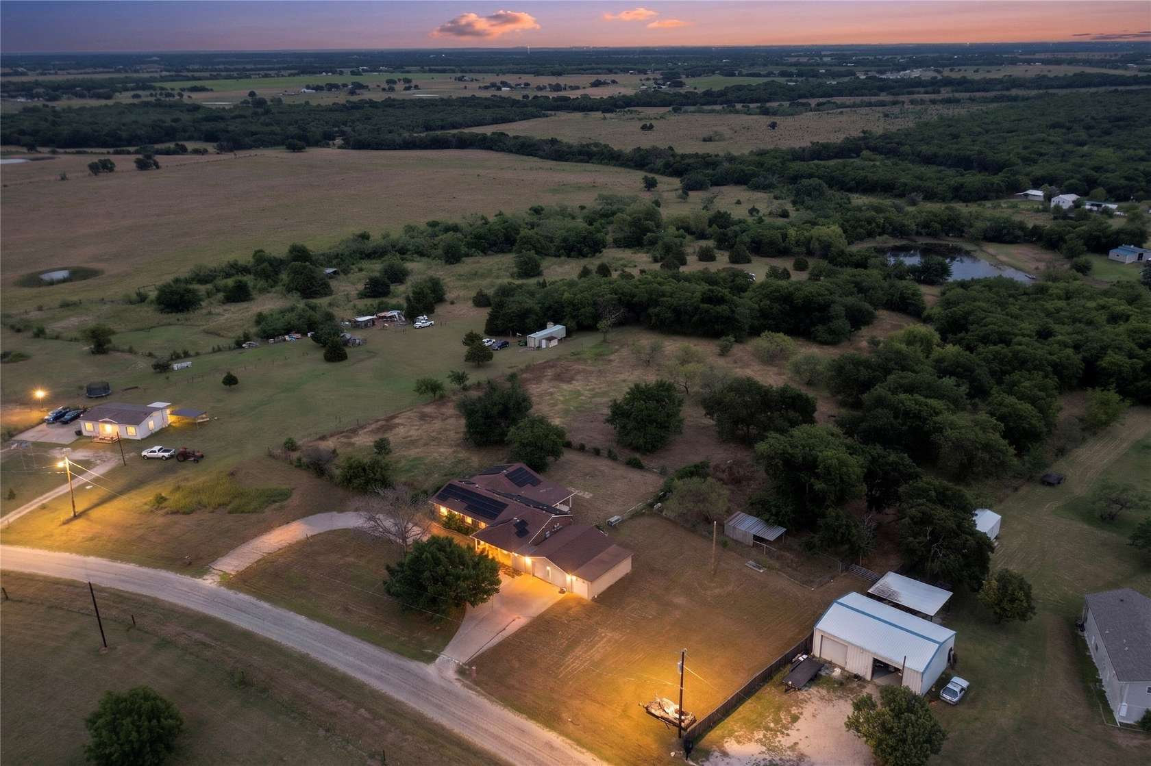 5.12 Acres of Land with Home for Sale in Crandall, Texas