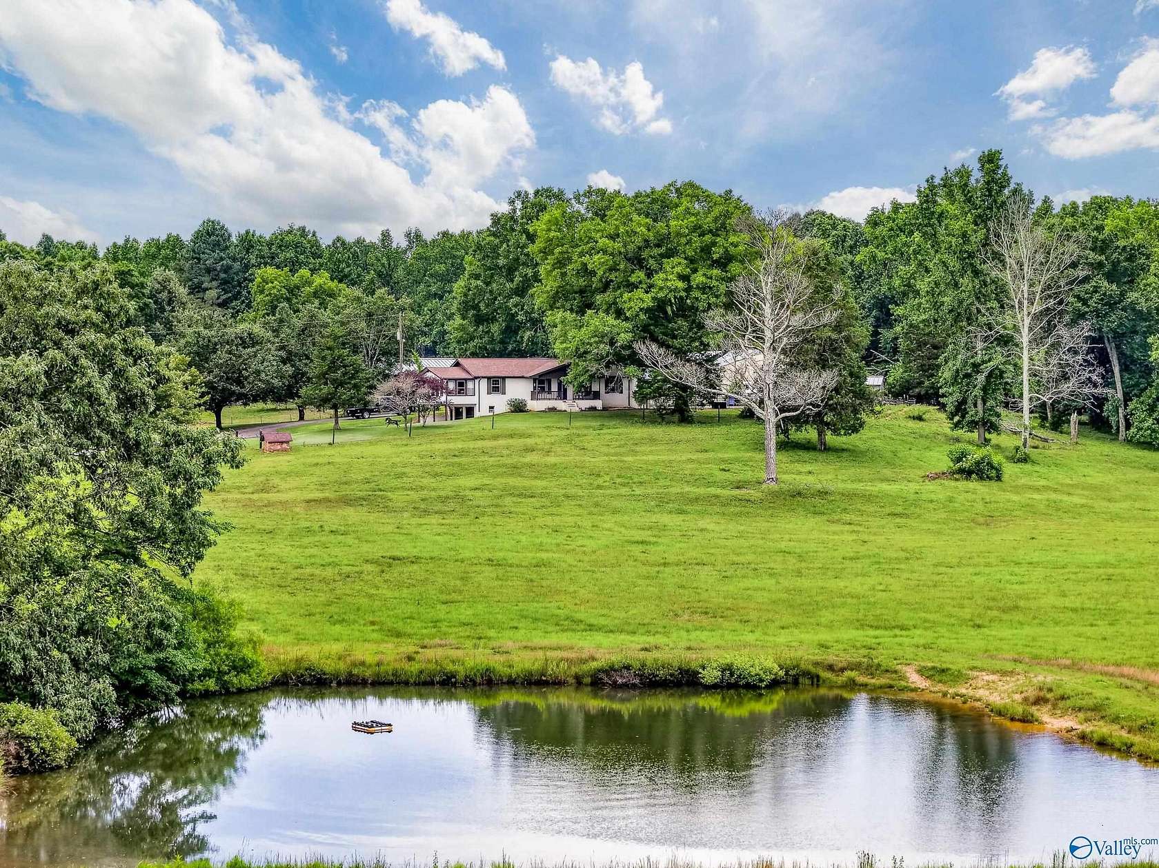 52 Acres of Agricultural Land with Home for Sale in Hazel Green, Alabama
