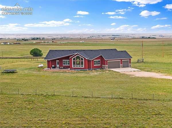 40 Acres of Agricultural Land with Home for Sale in Calhan, Colorado