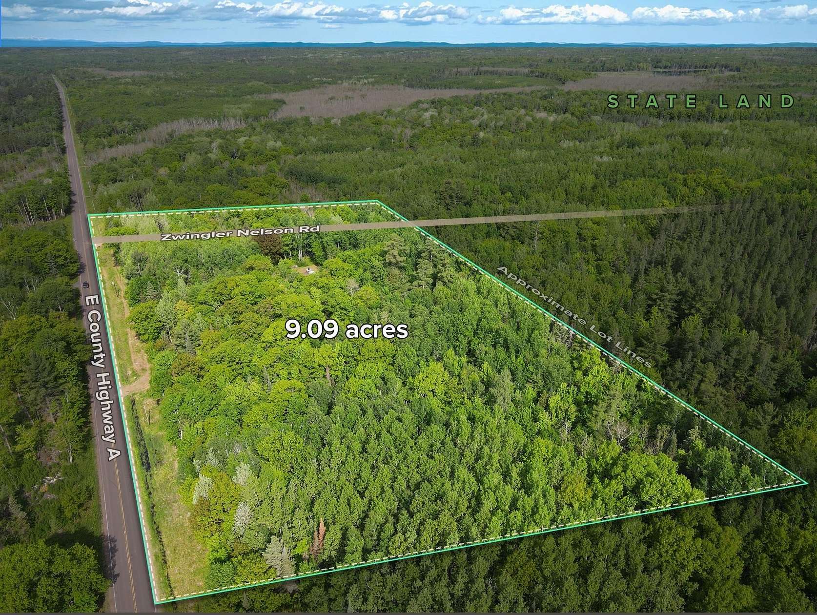 9 Acres of Residential Land for Sale in Solon Springs, Wisconsin