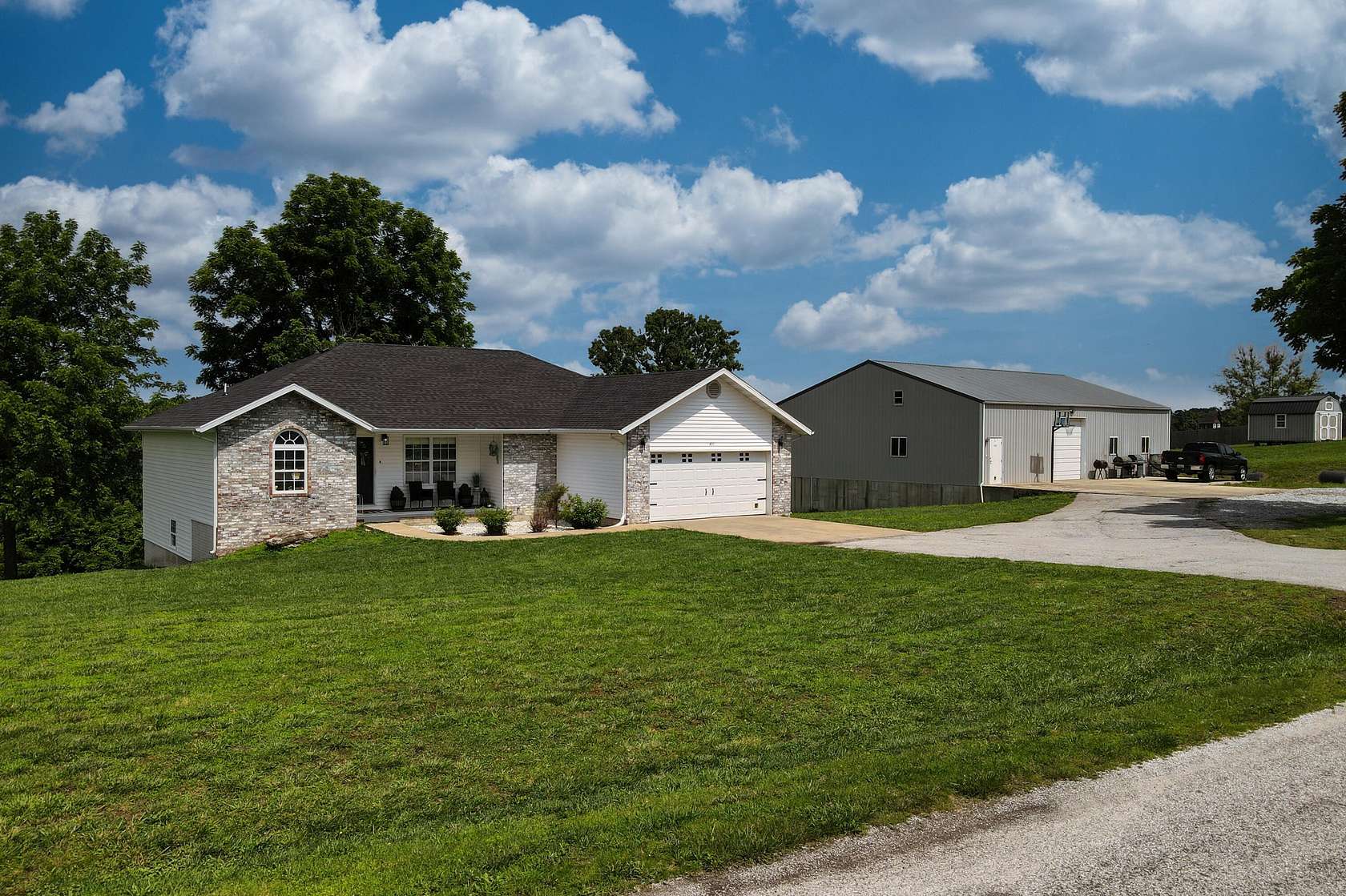 5 Acres of Land with Home for Sale in Highlandville, Missouri