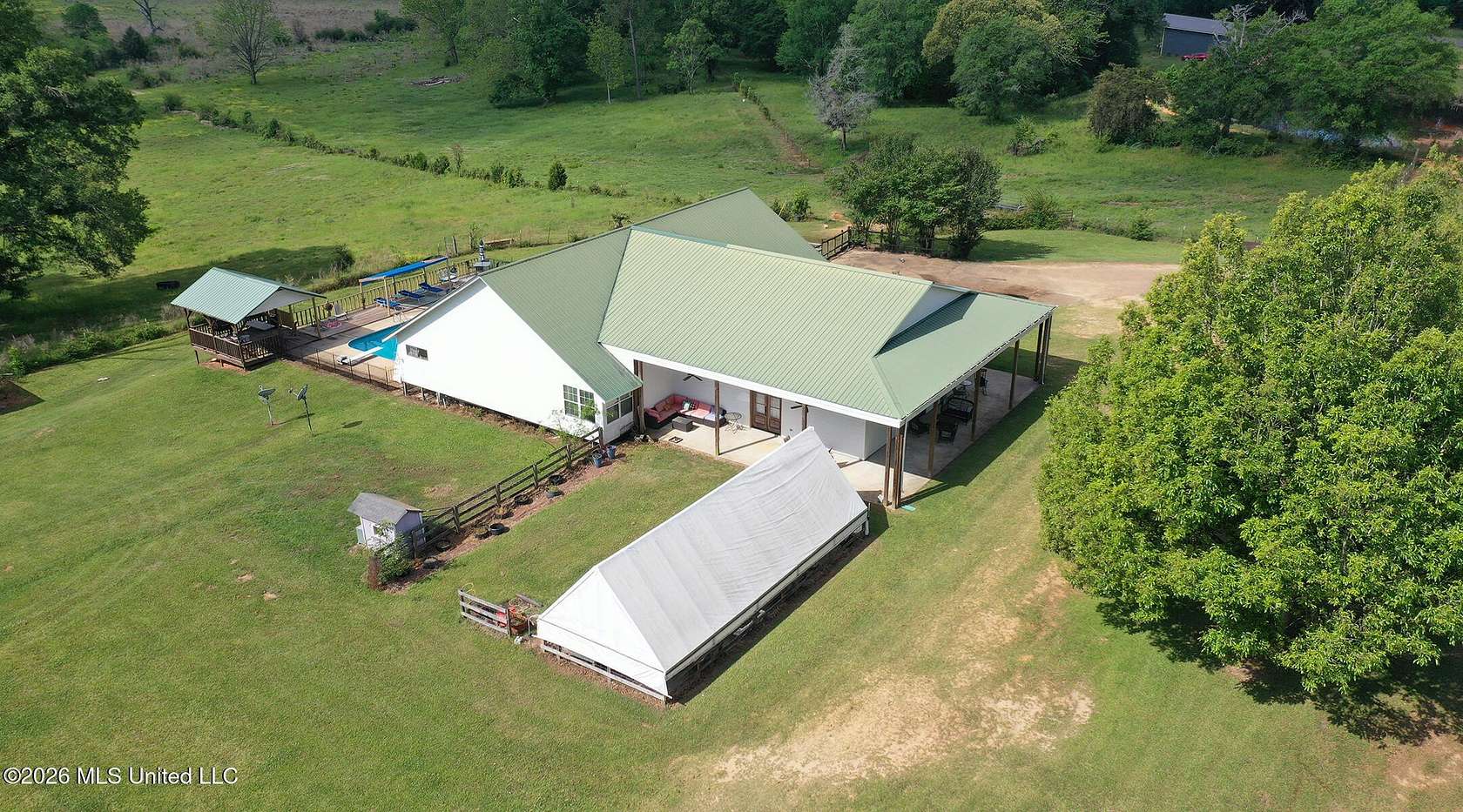 73.7 Acres of Land with Home for Sale in Jayess, Mississippi