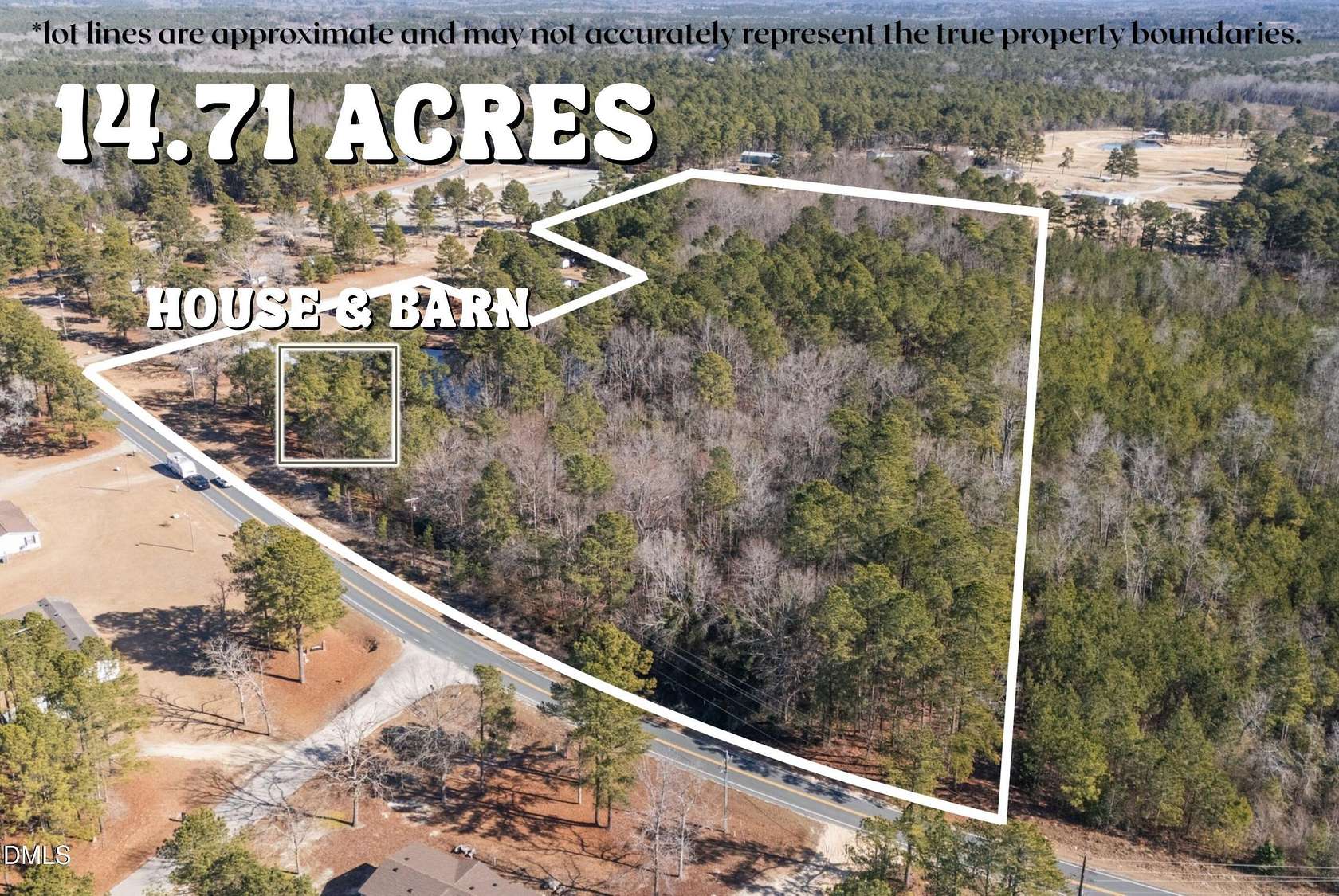 14.7 Acres of Improved Land for Sale in Cameron, North Carolina