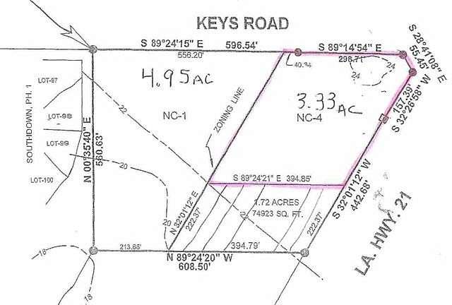 3.33 Acres of Commercial Land for Sale in Covington, Louisiana