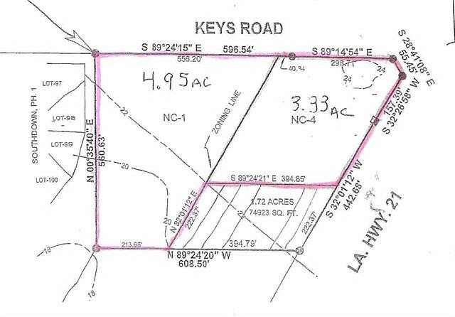8.28 Acres of Commercial Land for Sale in Covington, Louisiana