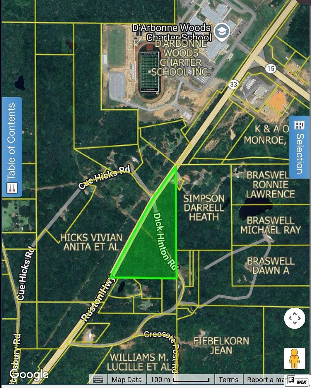 7.75 Acres of Residential Land for Sale in Farmerville, Louisiana