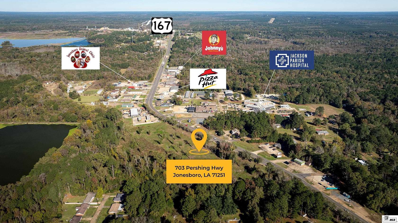 9 Acres of Commercial Land for Sale in Jonesboro, Louisiana