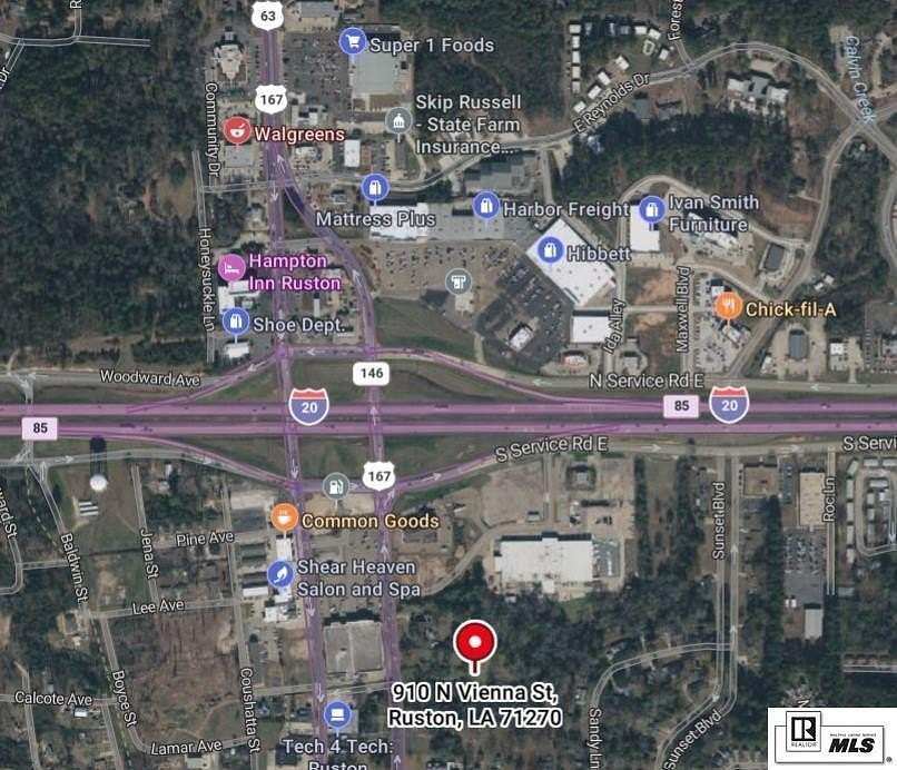 4 Acres of Commercial Land for Sale in Ruston, Louisiana