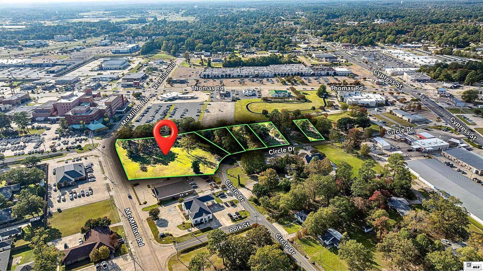 2 Acres of Commercial Land for Sale in West Monroe, Louisiana