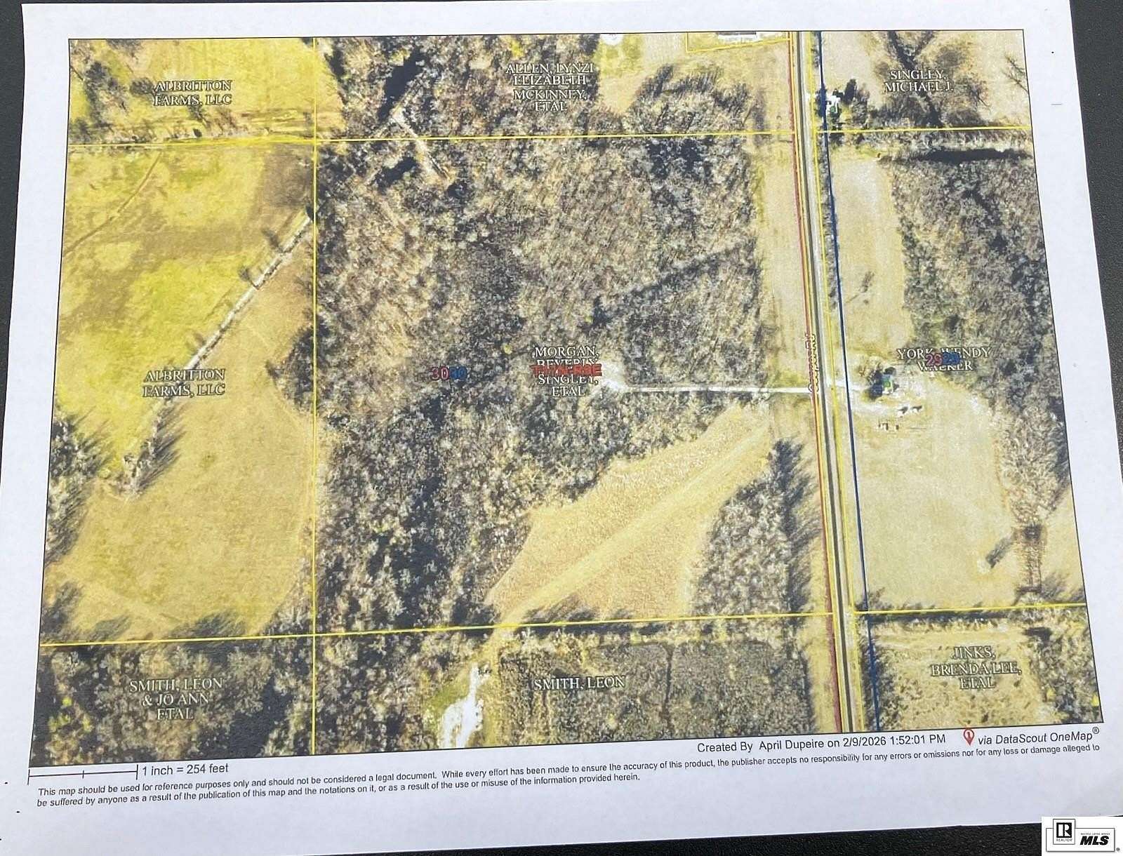 40 Acres of Land for Sale in Dunn, Louisiana