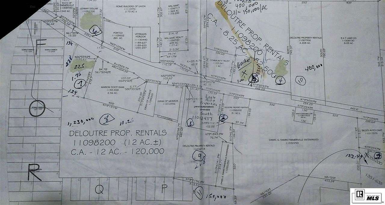 Land for Sale in Farmerville, Louisiana