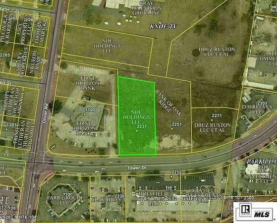 1.2 Acres of Commercial Land for Sale in Monroe, Louisiana