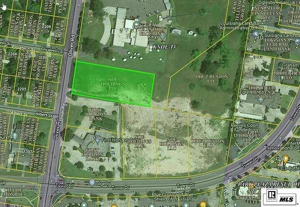 1.17 Acres of Commercial Land for Sale in Monroe, Louisiana