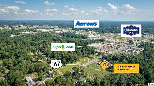 1.2 Acres of Commercial Land for Sale in Ruston, Louisiana