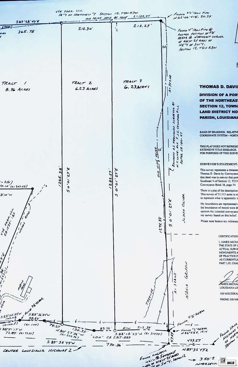 6.23 Acres of Residential Land for Sale in Bernice, Louisiana
