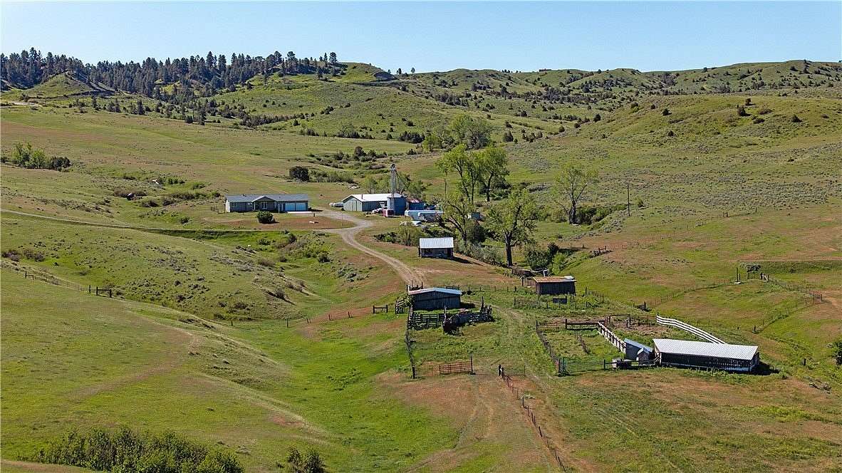 375 Acres of Agricultural Land with Home for Sale in Billings, Montana