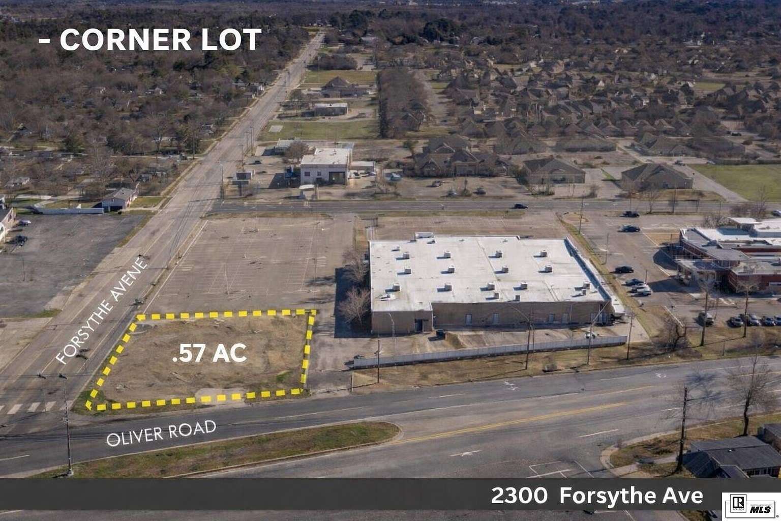 0.57 Acres of Commercial Land for Sale in Monroe, Louisiana