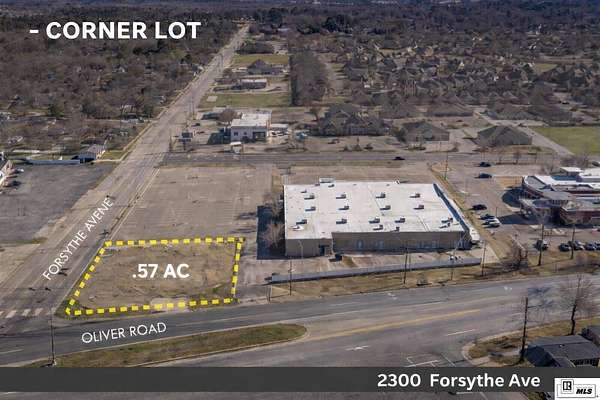 0.57 Acres of Commercial Land for Sale in Monroe, Louisiana