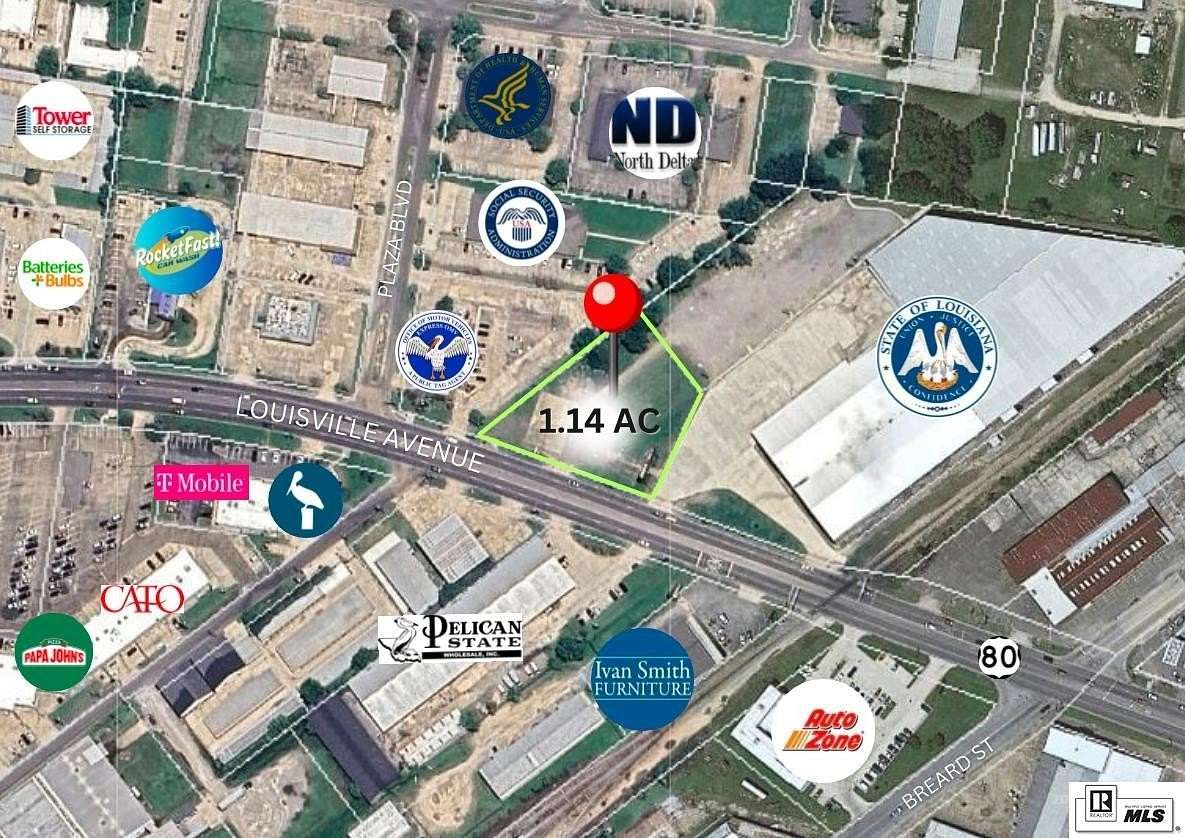 1.14 Acres of Mixed-Use Land for Sale in Monroe, Louisiana