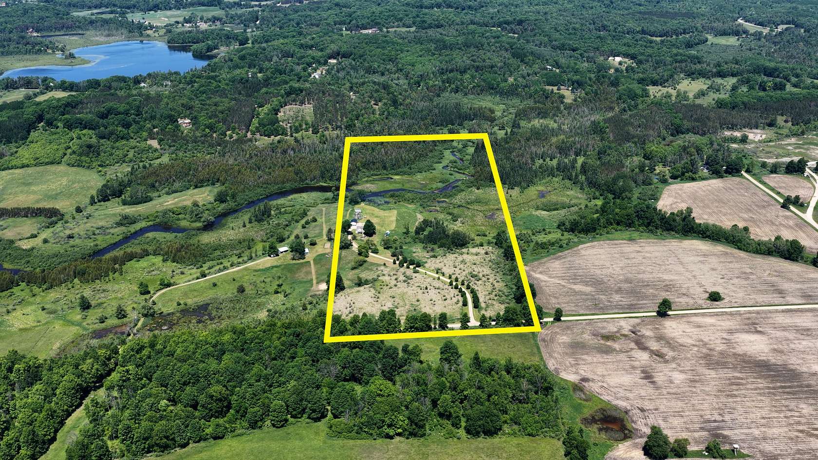 40 Acres of Land with Home for Sale in Big Rapids, Michigan