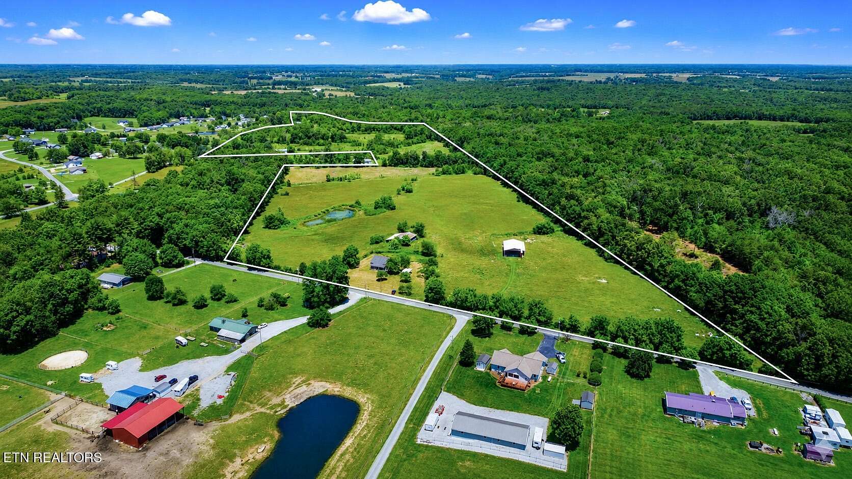 63.4 Acres of Land with Home for Sale in Crossville, Tennessee