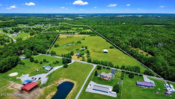 63.4 Acres of Land with Home for Sale in Crossville, Tennessee