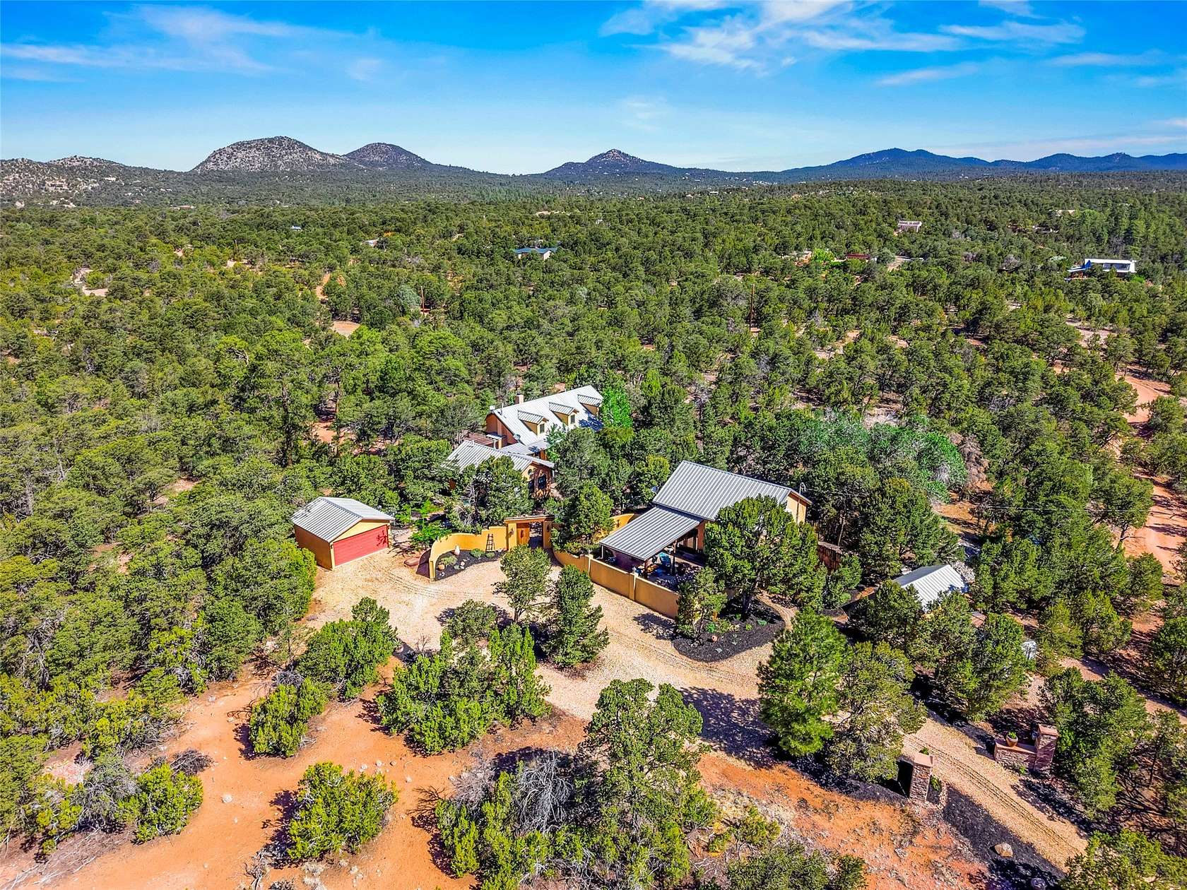 6.54 Acres of Land with Home for Sale in Santa Fe, New Mexico