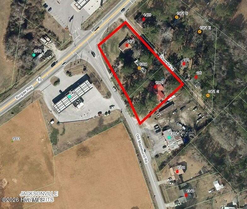 1.25 Acres of Mixed-Use Land for Sale in Jacksonville, North Carolina