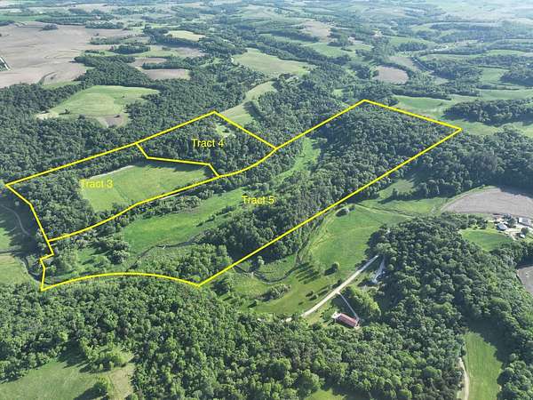 184 Acres of Recreational & Residential Land for Auction in Waukon, Iowa