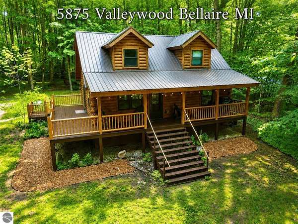 1.5 Acres of Land with Home for Sale in Bellaire, Michigan