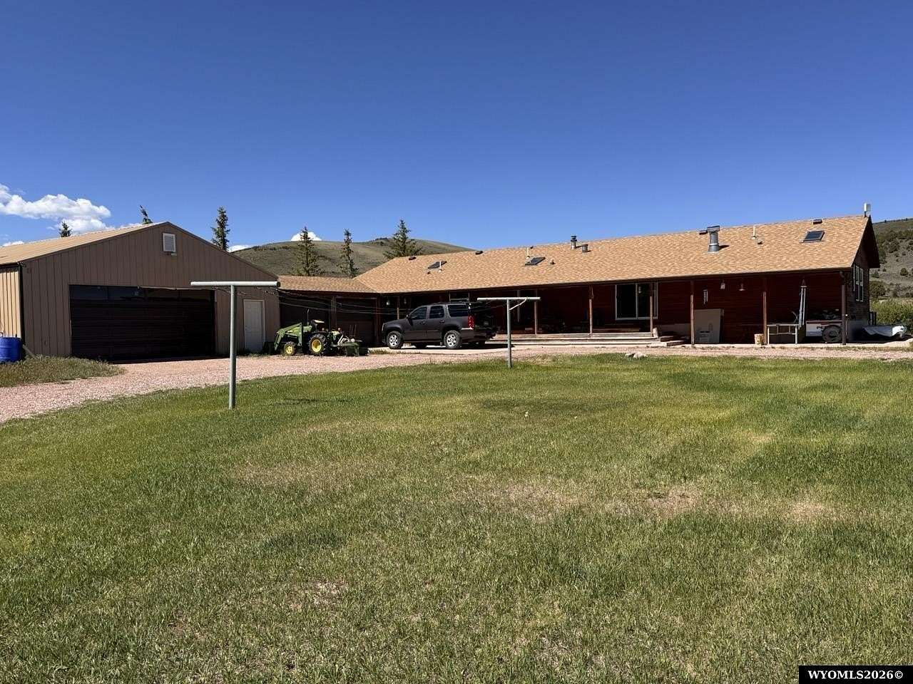 5 Acres of Land with Home for Sale in Robertson, Wyoming