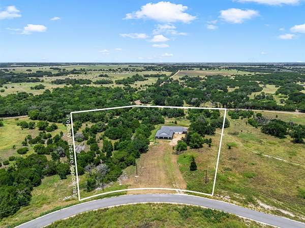8.47 Acres of Land with Home for Sale in Oglesby, Texas