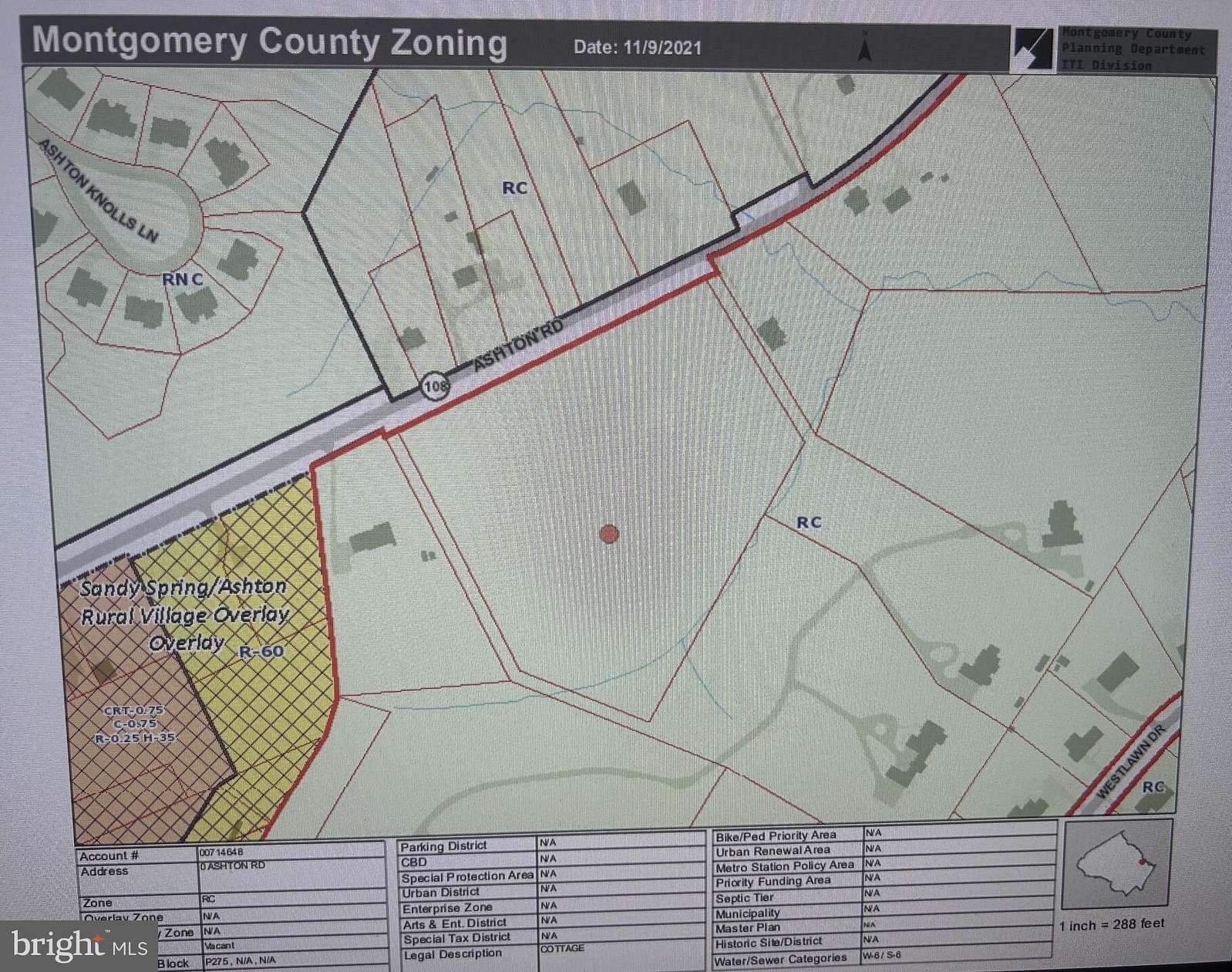 8 Acres of Residential Land for Sale in Ashton, Maryland
