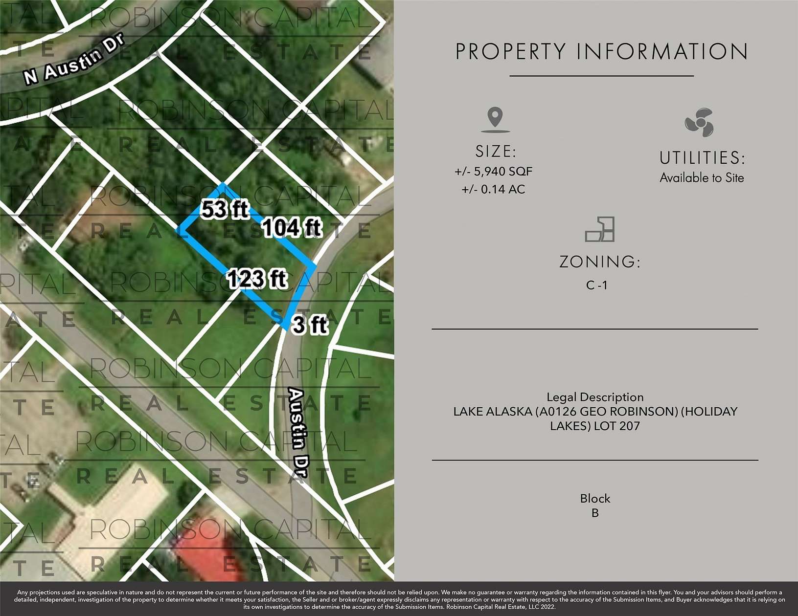 0.15 Acres of Commercial Land for Sale in Holiday Lakes, Texas