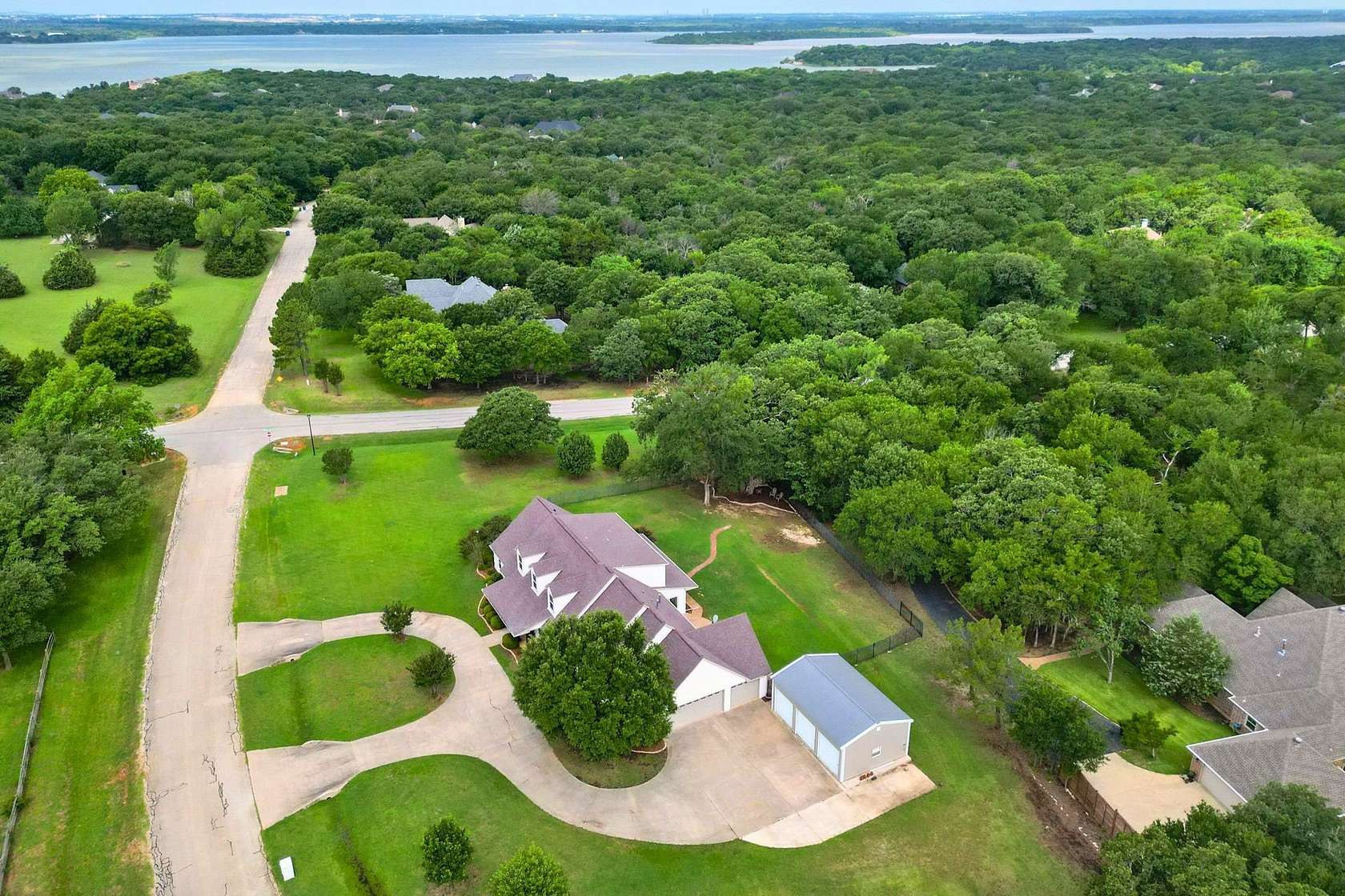 1.6 Acres of Land with Home for Sale in Oak Point, Texas