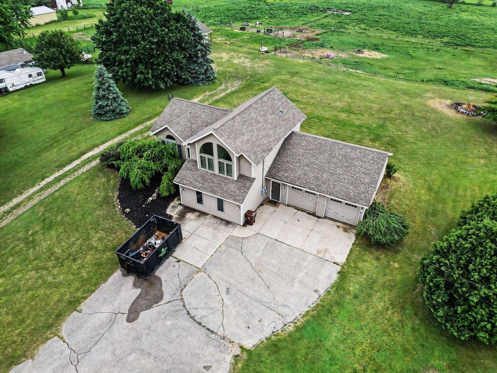 14.5 Acres of Land with Home for Sale in Cedar Springs, Michigan